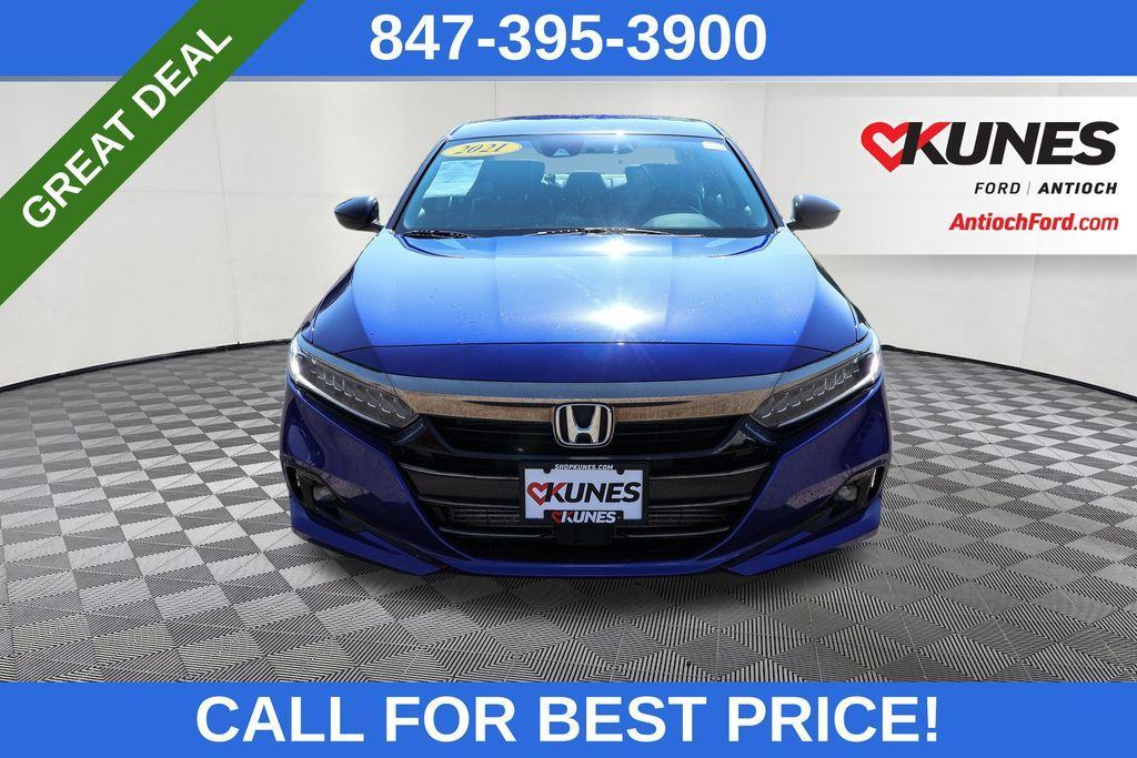 used 2021 Honda Accord car, priced at $15,455