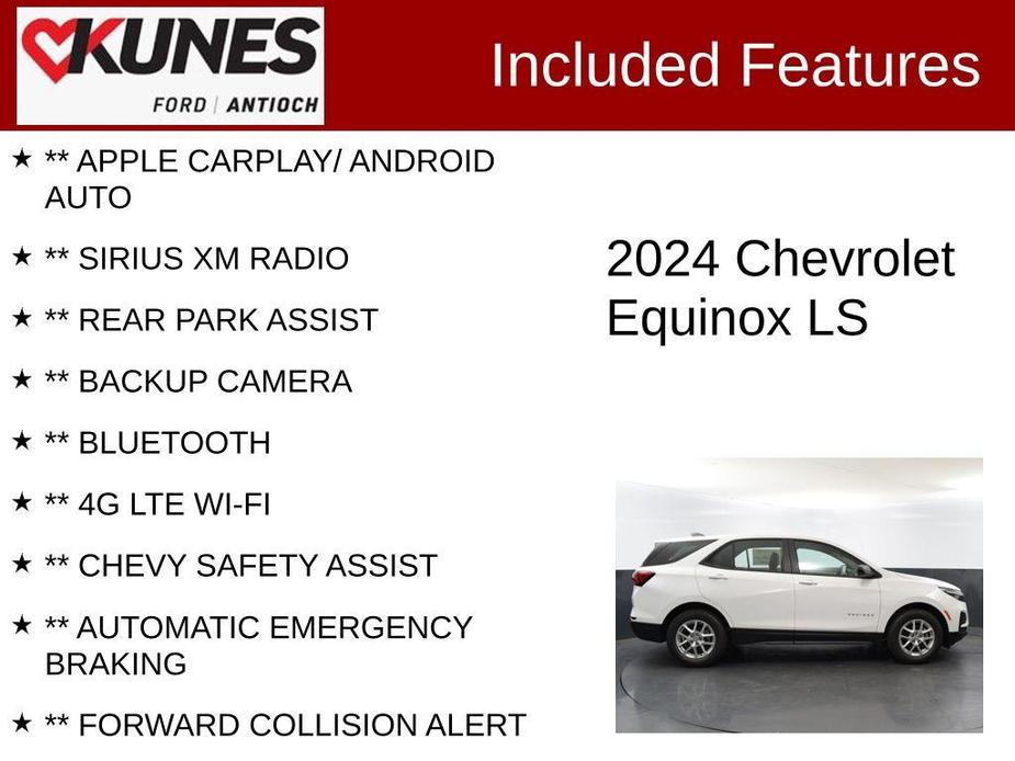 used 2024 Chevrolet Equinox car, priced at $23,979