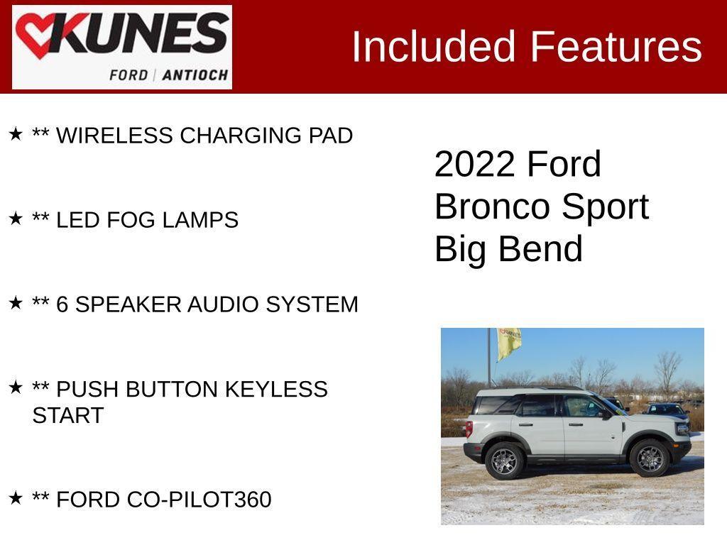 used 2022 Ford Bronco Sport car, priced at $23,910