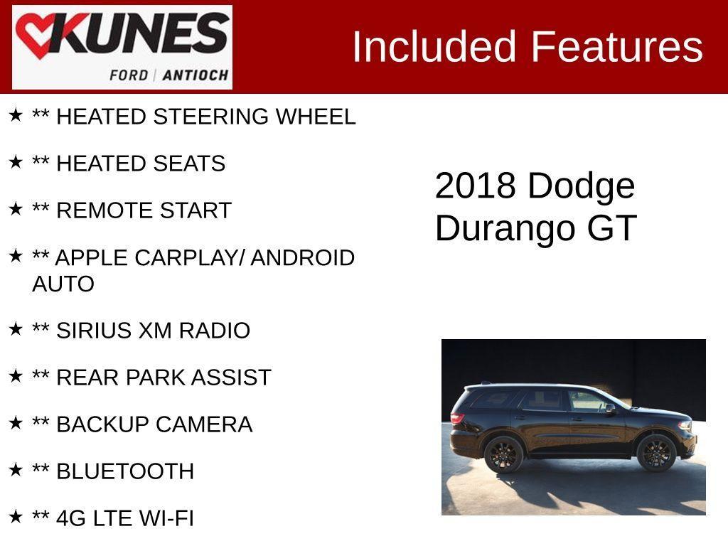 used 2018 Dodge Durango car, priced at $18,998