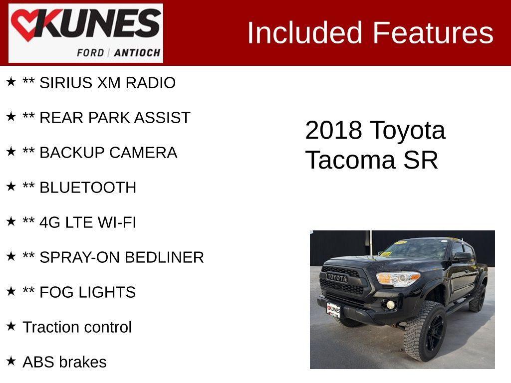 used 2018 Toyota Tacoma car, priced at $23,935