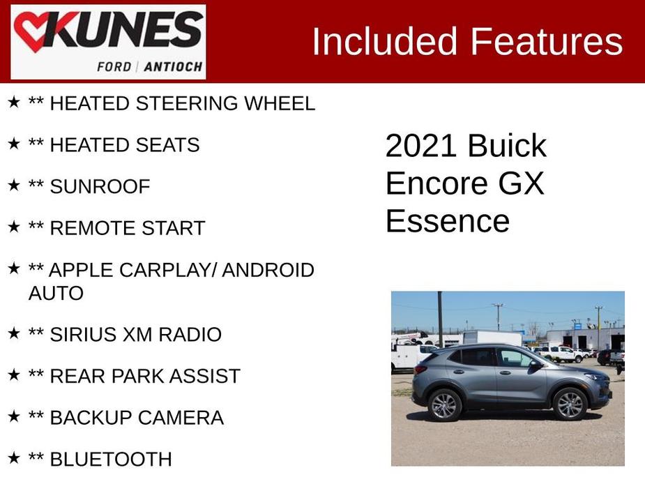 used 2021 Buick Encore GX car, priced at $20,355