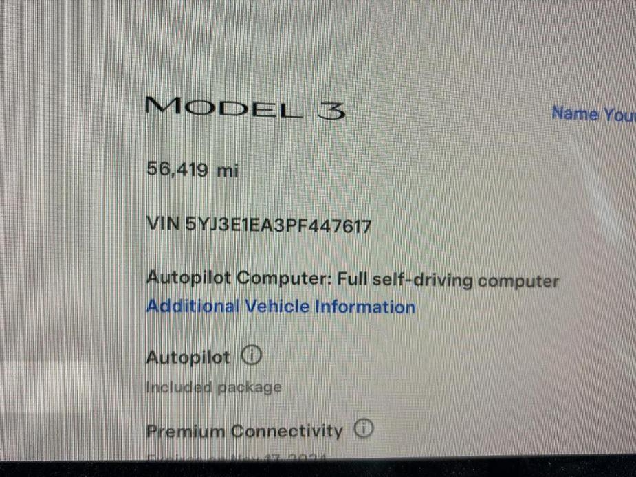 used 2023 Tesla Model 3 car, priced at $24,760