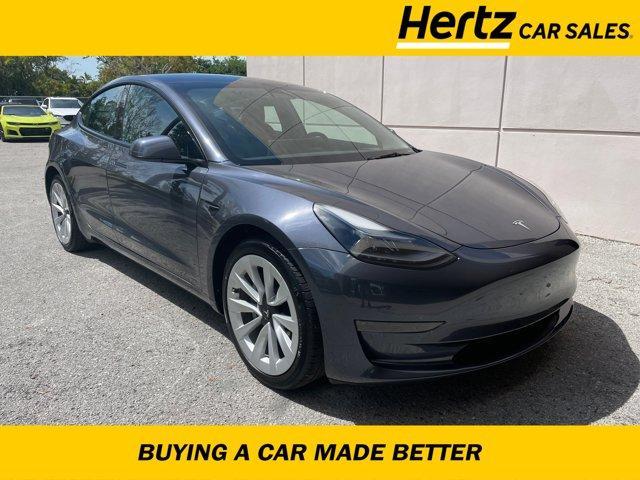 used 2023 Tesla Model 3 car, priced at $27,112
