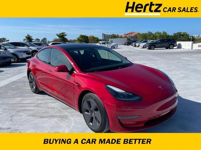 used 2023 Tesla Model 3 car, priced at $28,399