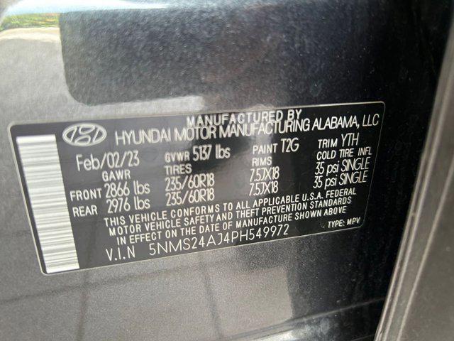 used 2023 Hyundai Santa Fe car, priced at $19,349