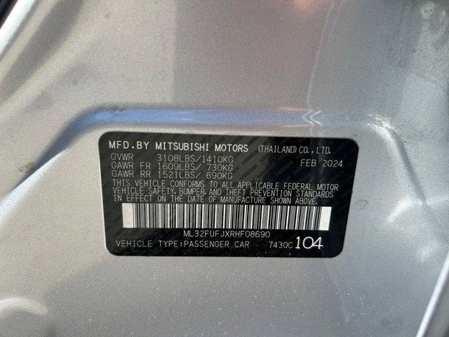 used 2024 Mitsubishi Mirage G4 car, priced at $12,769