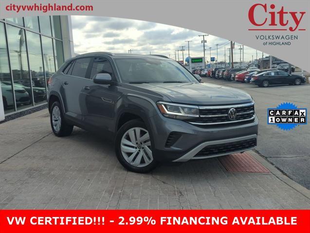 used 2023 Volkswagen Atlas Cross Sport car, priced at $31,490