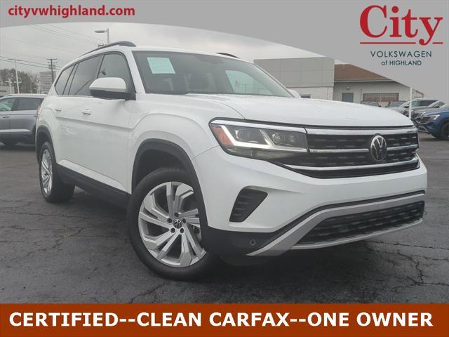 used 2021 Volkswagen Atlas car, priced at $23,595