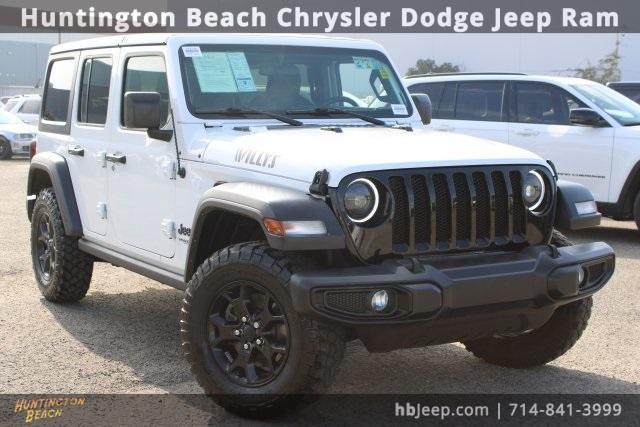 used 2021 Jeep Wrangler Unlimited car, priced at $28,100