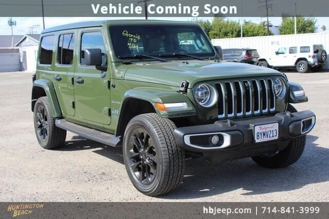 used 2021 Jeep Wrangler Unlimited 4xe car, priced at $30,500