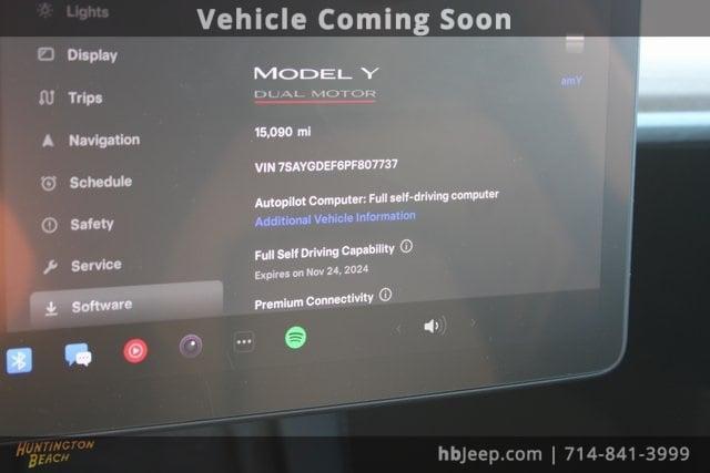 used 2023 Tesla Model Y car, priced at $35,597