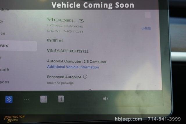 used 2018 Tesla Model 3 car, priced at $20,850