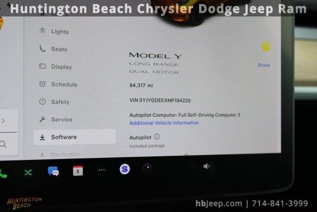 used 2021 Tesla Model Y car, priced at $23,200