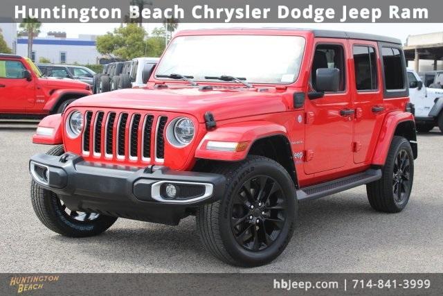 used 2021 Jeep Wrangler Unlimited 4xe car, priced at $25,739