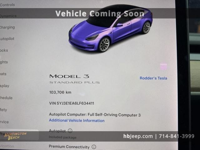 used 2020 Tesla Model 3 car, priced at $19,500
