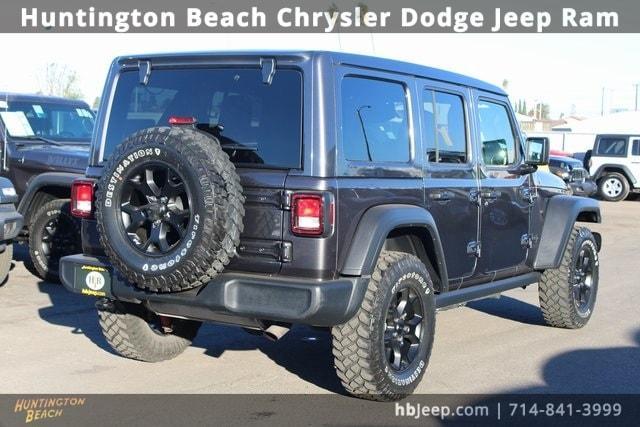 used 2021 Jeep Wrangler Unlimited car, priced at $24,500