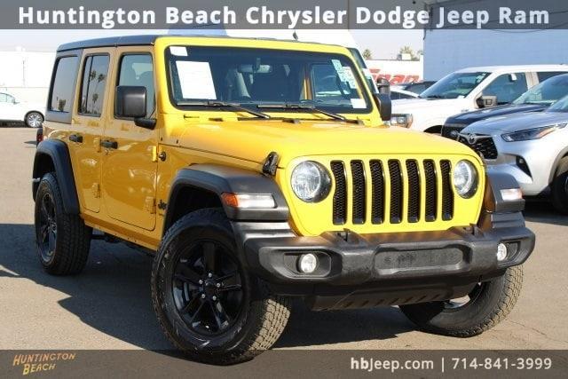 used 2021 Jeep Wrangler Unlimited car, priced at $21,300