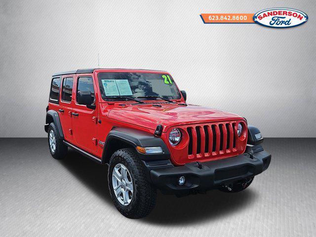 used 2021 Jeep Wrangler Unlimited car, priced at $29,888