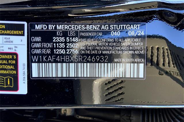 new 2025 Mercedes-Benz C-Class car, priced at $53,050