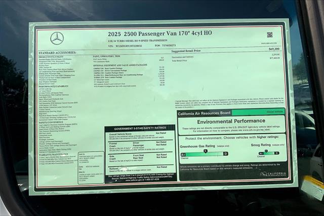 new 2025 Mercedes-Benz Sprinter 2500 car, priced at $77,460