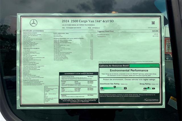 new 2024 Mercedes-Benz Sprinter 2500 car, priced at $57,719