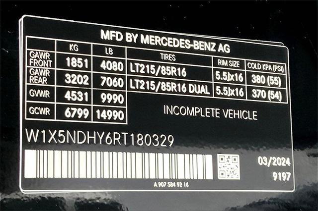 new 2024 Mercedes-Benz Sprinter 3500 car, priced at $77,922