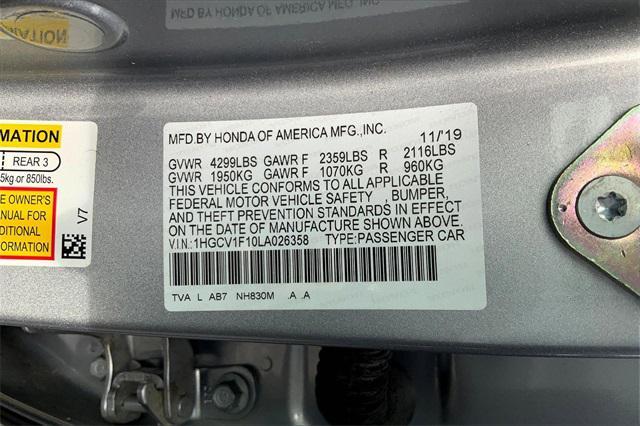 used 2020 Honda Accord car, priced at $19,883