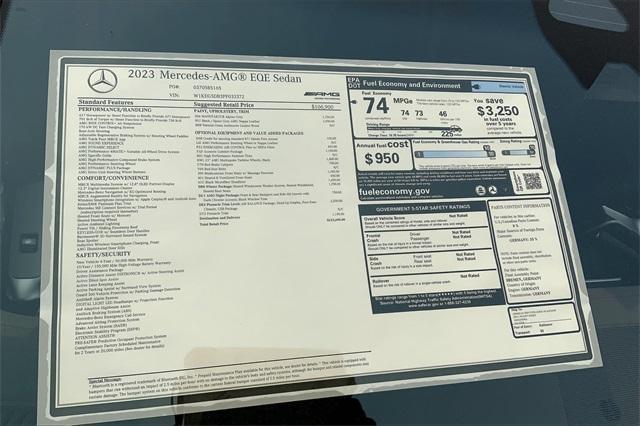 new 2023 Mercedes-Benz AMG EQE car, priced at $123,690