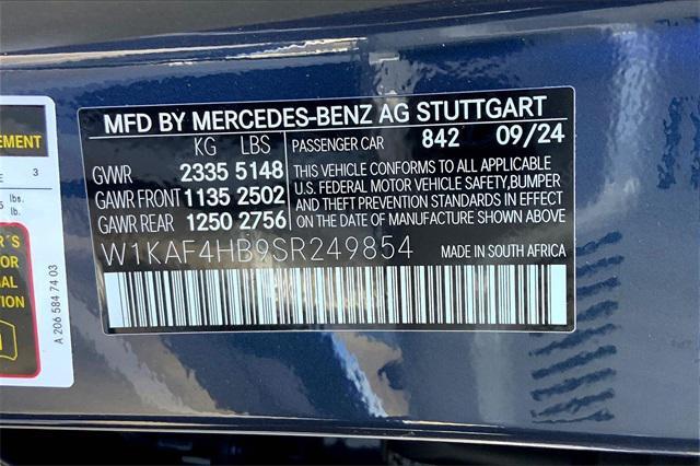 new 2025 Mercedes-Benz C-Class car, priced at $57,095