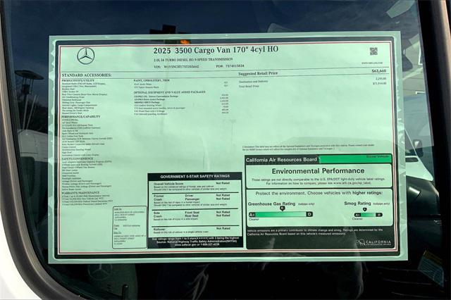 new 2025 Mercedes-Benz Sprinter 3500 car, priced at $71,914