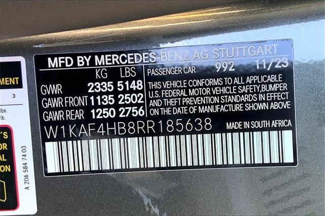 new 2024 Mercedes-Benz C-Class car, priced at $61,245