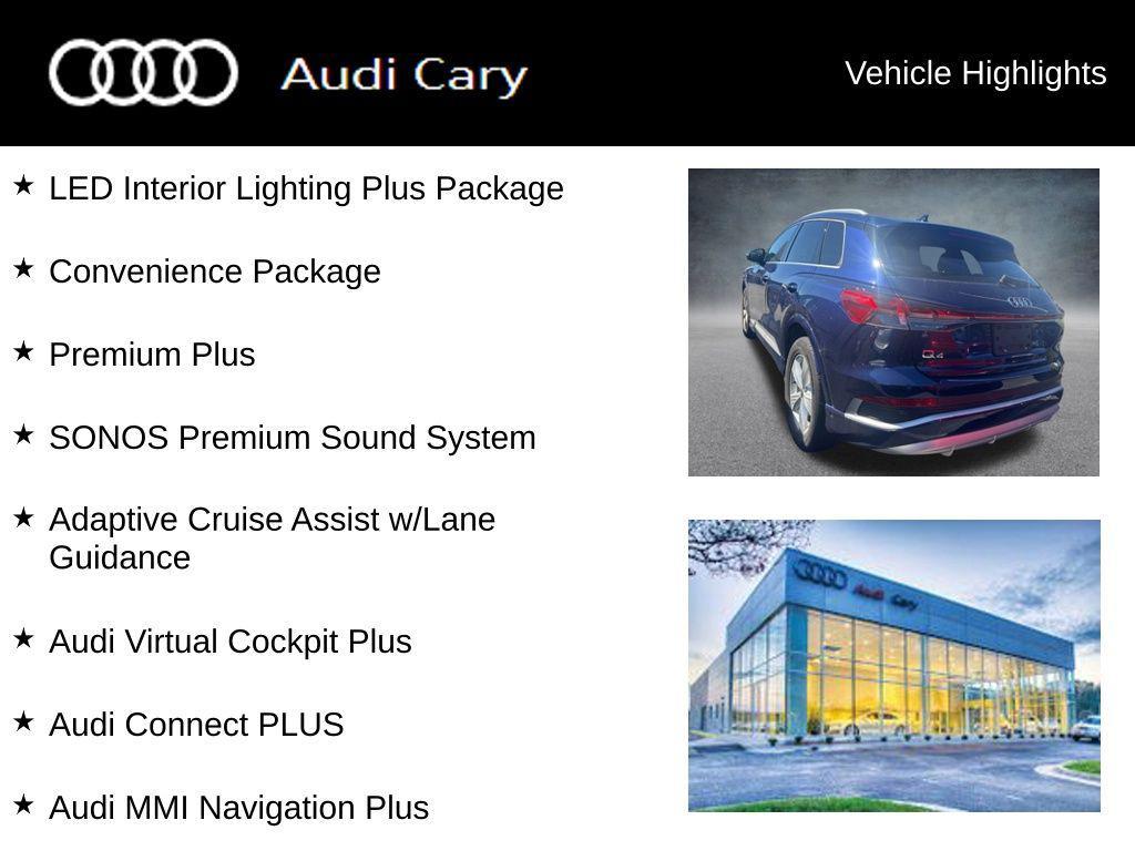 used 2023 Audi Q4 e-tron car, priced at $28,850
