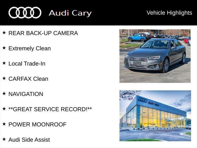 used 2019 Audi A4 car, priced at $22,450