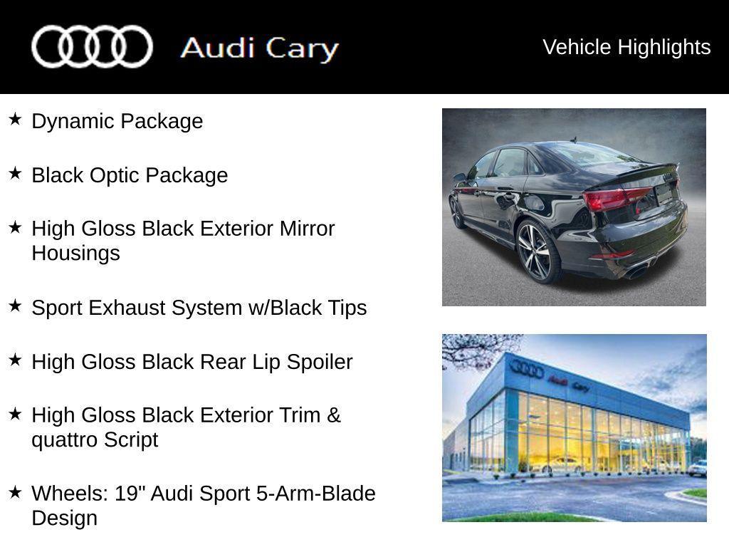 used 2020 Audi RS 3 car, priced at $44,950