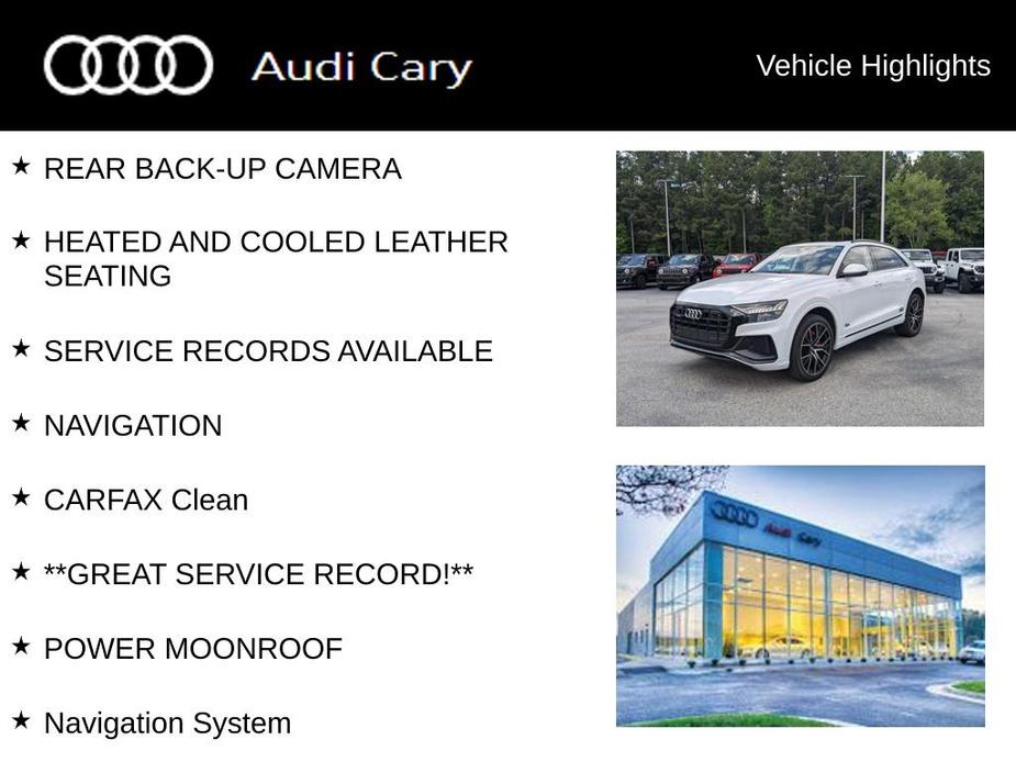 used 2019 Audi Q8 car, priced at $36,750