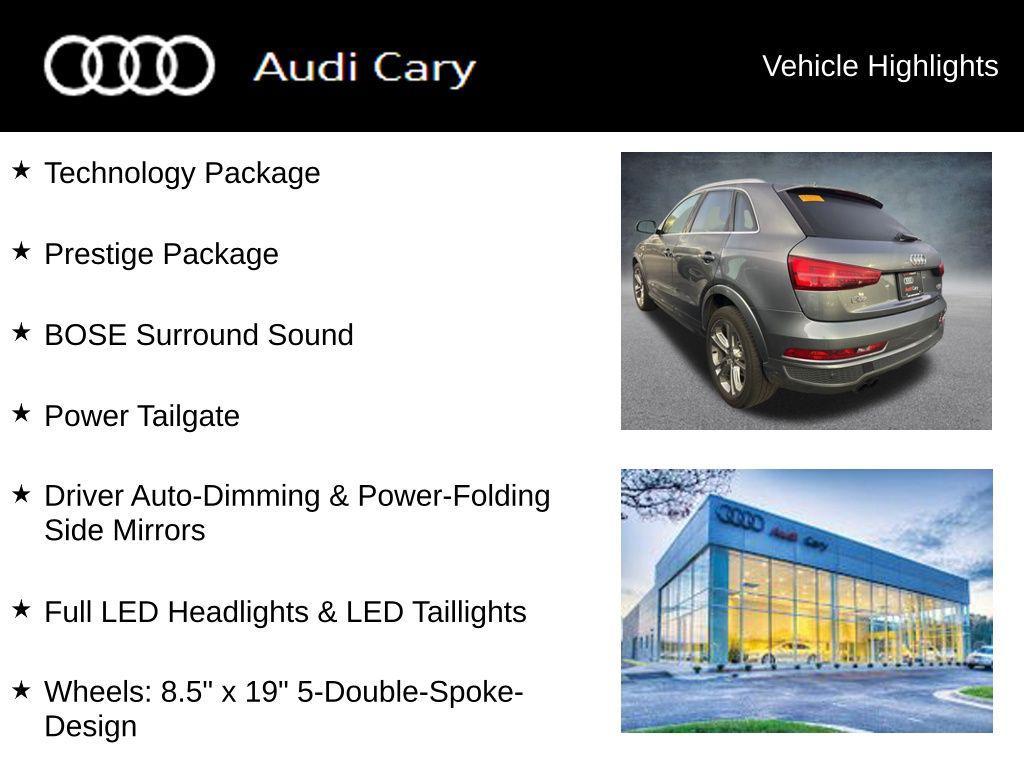 used 2016 Audi Q3 car, priced at $12,750
