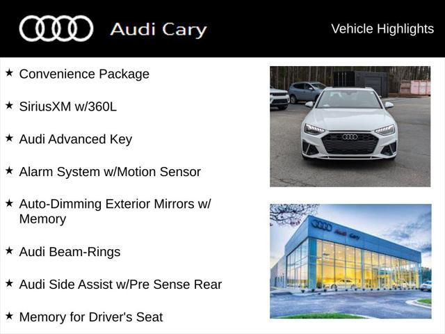 used 2024 Audi A4 car, priced at $36,750