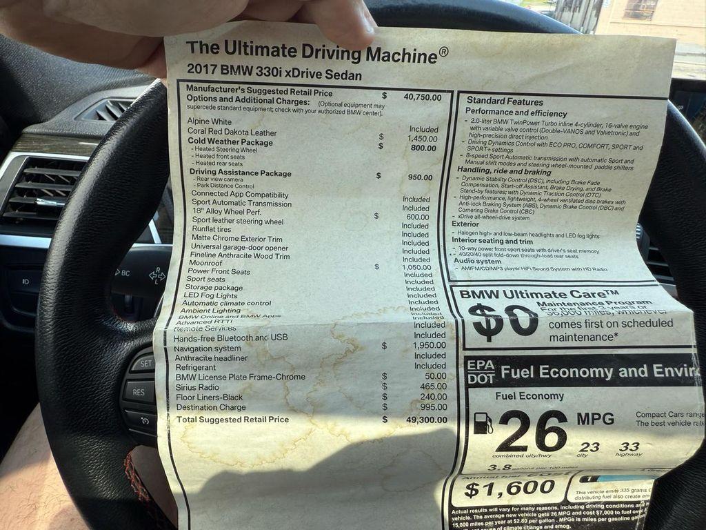 used 2017 BMW 330 car, priced at $16,490