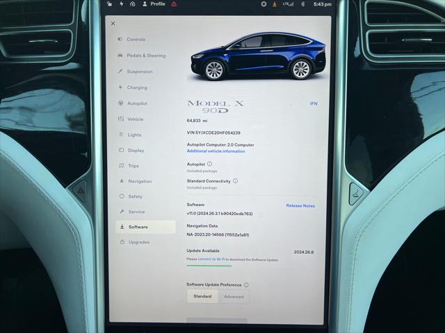 used 2017 Tesla Model X car, priced at $32,990