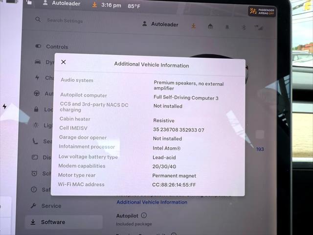 used 2019 Tesla Model 3 car, priced at $17,987