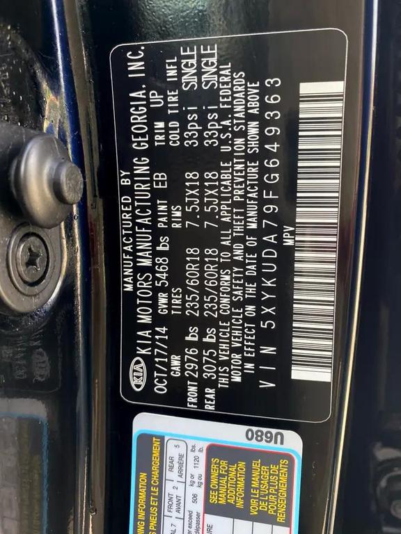 used 2015 Kia Sorento car, priced at $10,990