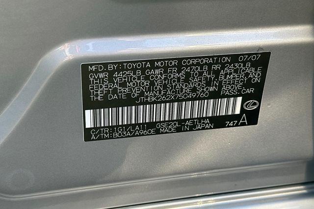 used 2007 Lexus IS 250 car, priced at $10,961