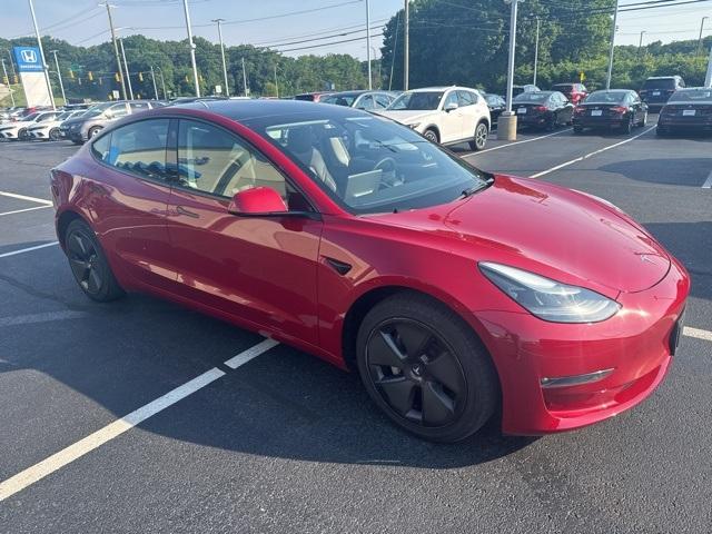 used 2023 Tesla Model 3 car, priced at $27,500