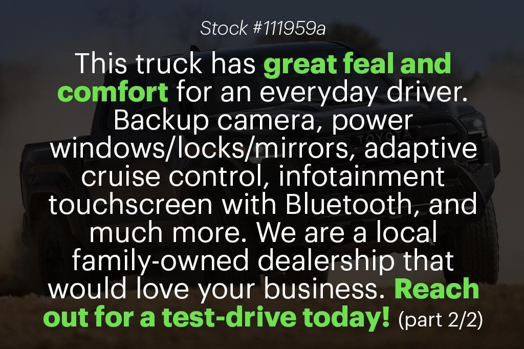 used 2024 Toyota Tacoma car, priced at $36,800