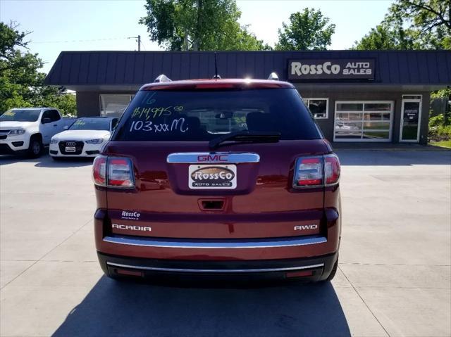 used 2016 GMC Acadia car, priced at $14,995