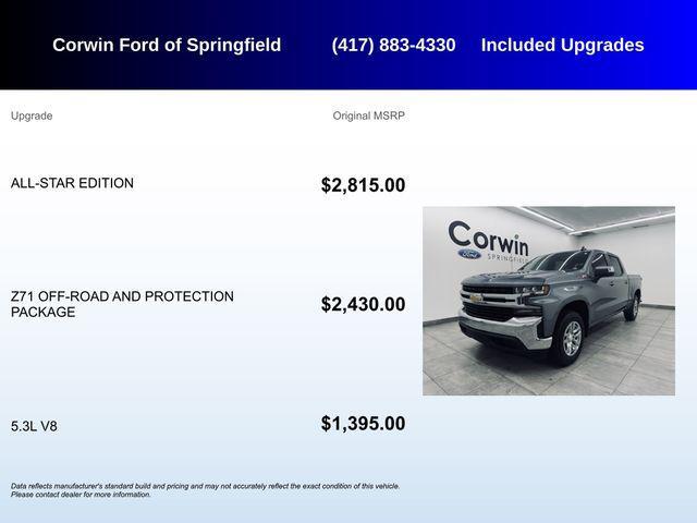 used 2019 Chevrolet Silverado 1500 car, priced at $29,071