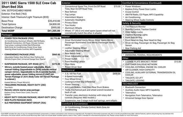 used 2011 GMC Sierra 1500 car, priced at $17,289