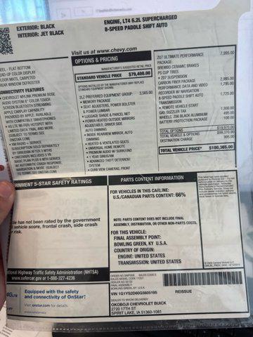 used 2016 Chevrolet Corvette car, priced at $62,500