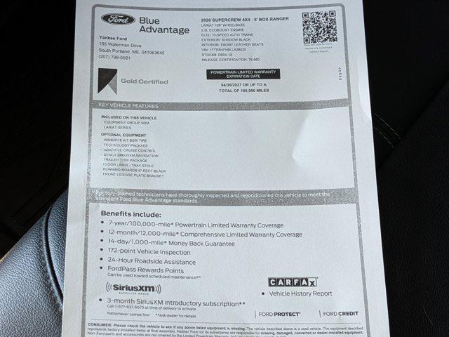 used 2020 Ford Ranger car, priced at $27,487